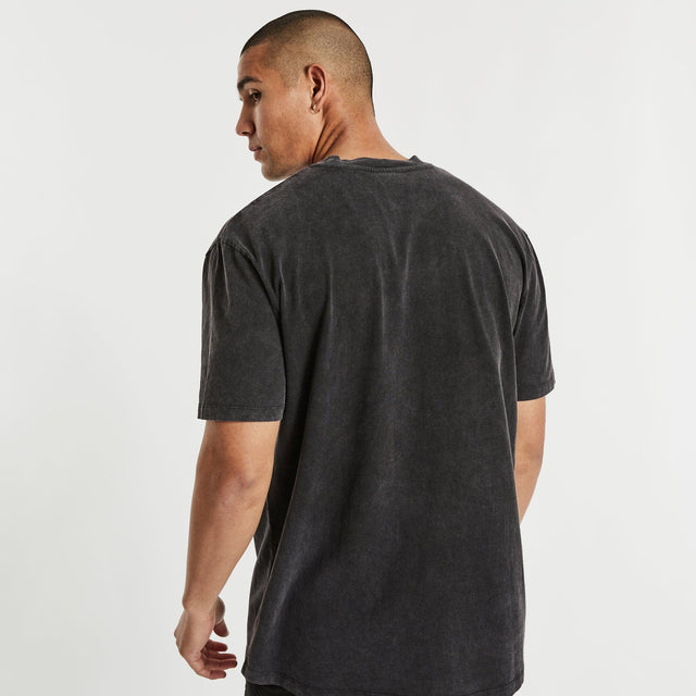 Nena and Pasadena Red Thunder Tee Mineral Black