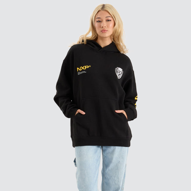 Nena and Pasadena Richmond Tigers AFL Relaxed Hoodie Jet Black