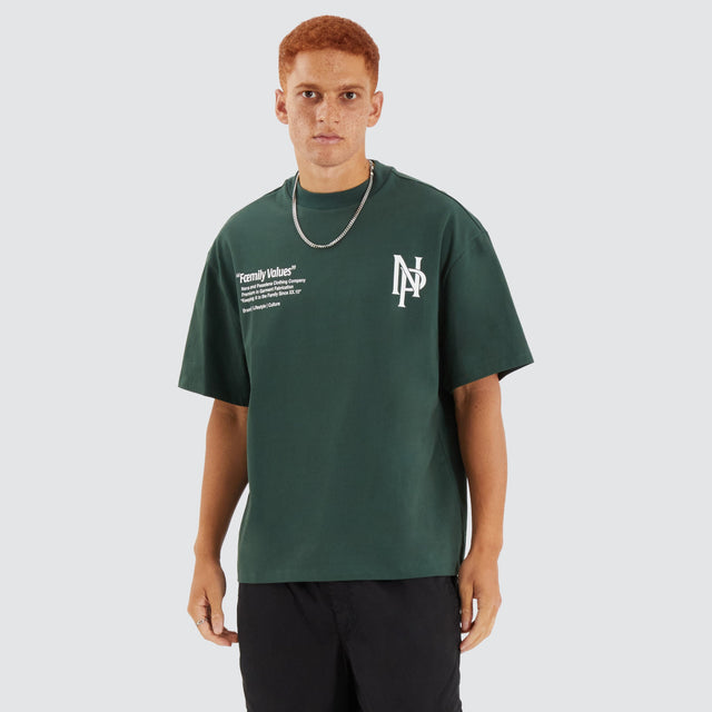 model wears Scalar Street Tee Pine Grove T-Shirts Green - image 3