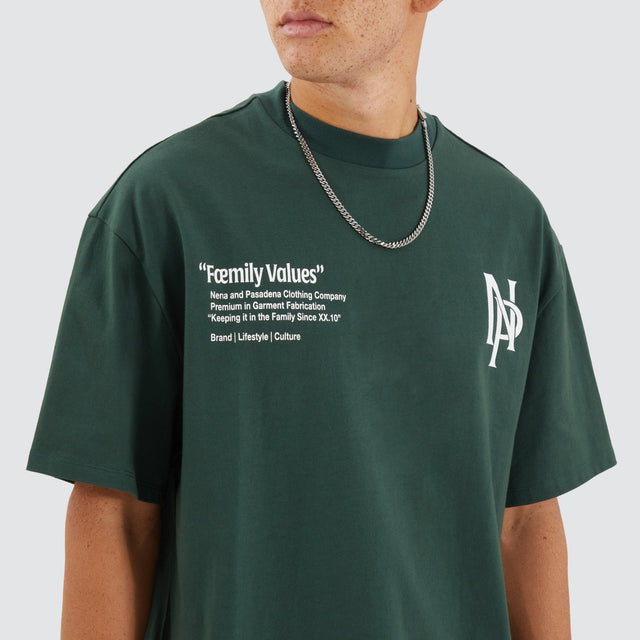 model wears Scalar Street Tee Pine Grove T-Shirts Green - image 2