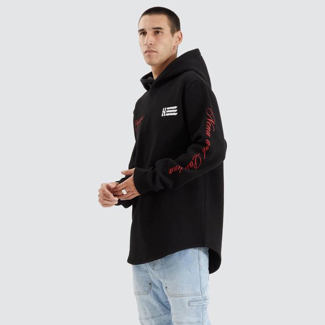 Nena and Pasadena Sutton Hoodie Jet Black