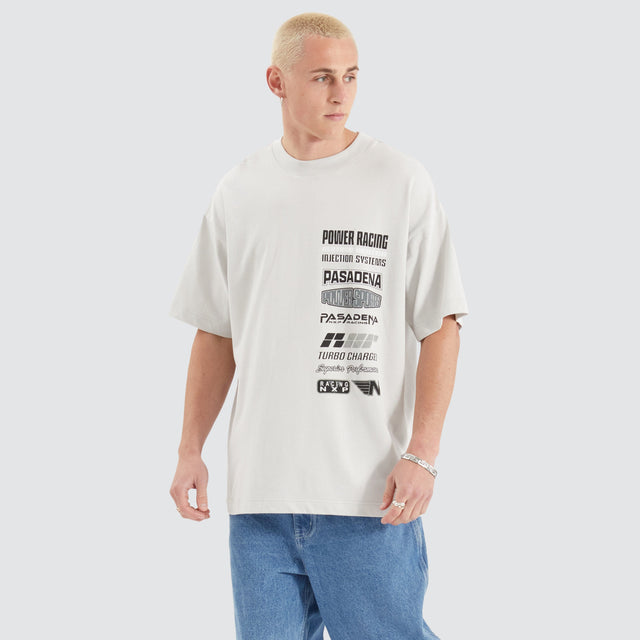 model wears Turbo Raptor Tee Glacier Grey T-Shirts Grey - image 8