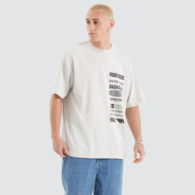 model wears Turbo Raptor Tee Glacier Grey T-Shirts Grey - image 11