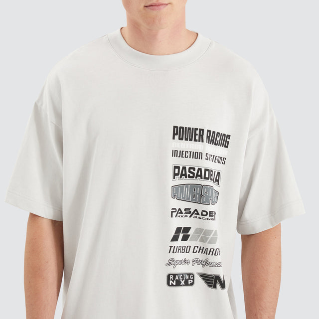 model wears Turbo Raptor Tee Glacier Grey T-Shirts Grey - image 12