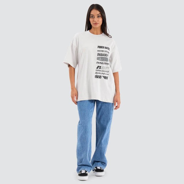 model wears Turbo Raptor Tee Glacier Grey T-Shirts Grey - image 6