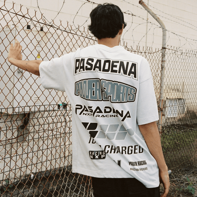 model wears Turbo Raptor Tee Glacier Grey T-Shirts Grey - image 3