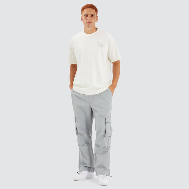 model wears Union Box Fit Tee Natural White T-Shirts White - image 4