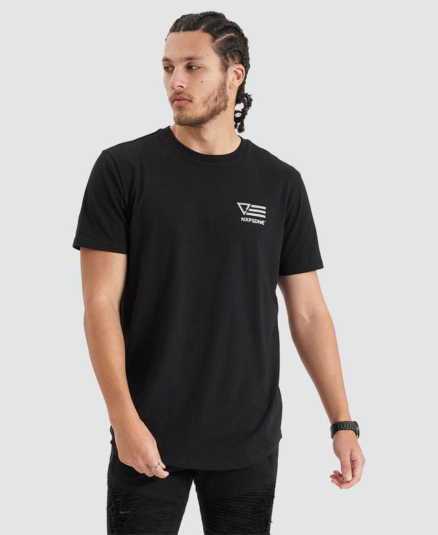 Nena & Pasadena Advance Dual Curved Tee - Jet Black BLACK