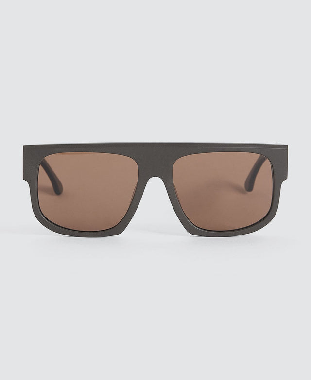 model wears Airwolf Sunglasses Amber Brown Sunglasses Brown - image 1