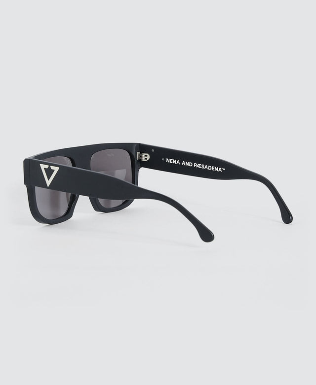 model wears Airwolf Sunglasses Black Sunglasses Black - image 2