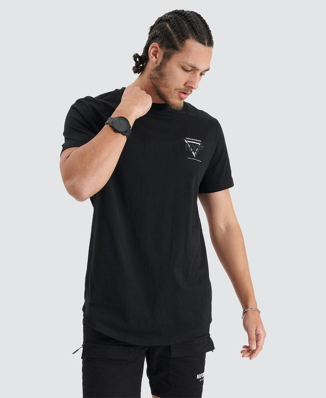 Nena & Pasadena Alliance Dual Curved Tee - Jet Black BLACK
