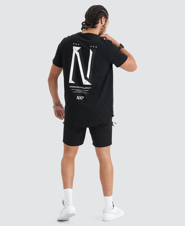 Nena & Pasadena Alliance Dual Curved Tee - Jet Black BLACK