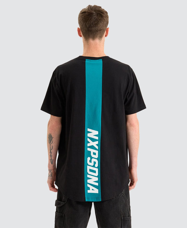 Nena & Pasadena Balance Dual Curved T-Shirt Jet Black