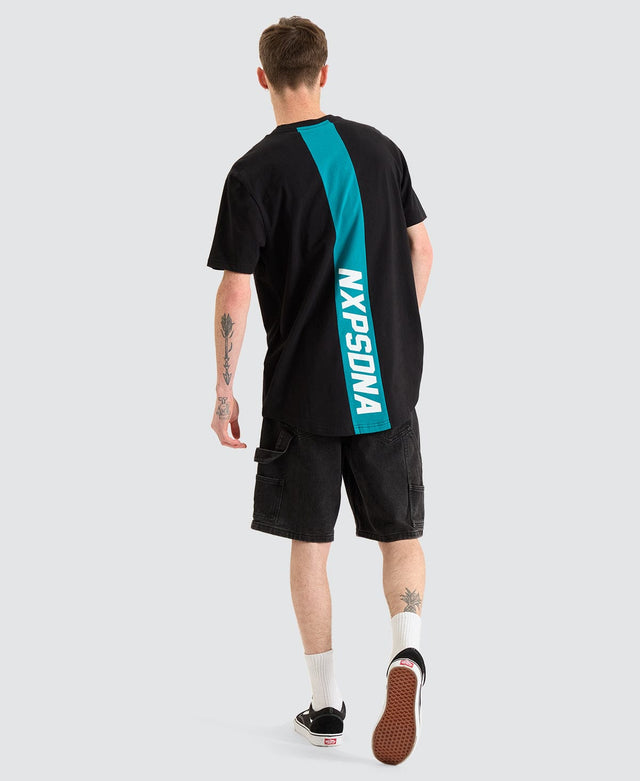 Nena & Pasadena Balance Dual Curved T-Shirt Jet Black