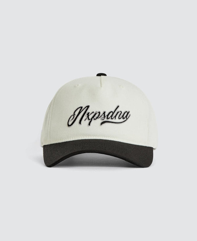 model wears Blackout Golfer Cap Natural/Black Headwear White - image 1
