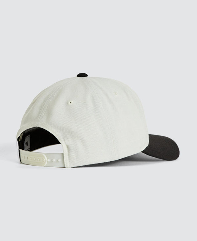 model wears Blackout Golfer Cap Natural/Black Headwear White - image 3