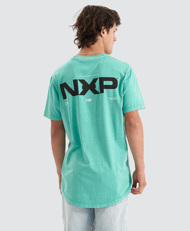 Nena & Pasadena Blast Scoop Back T-Shirt Pigment Mint Green