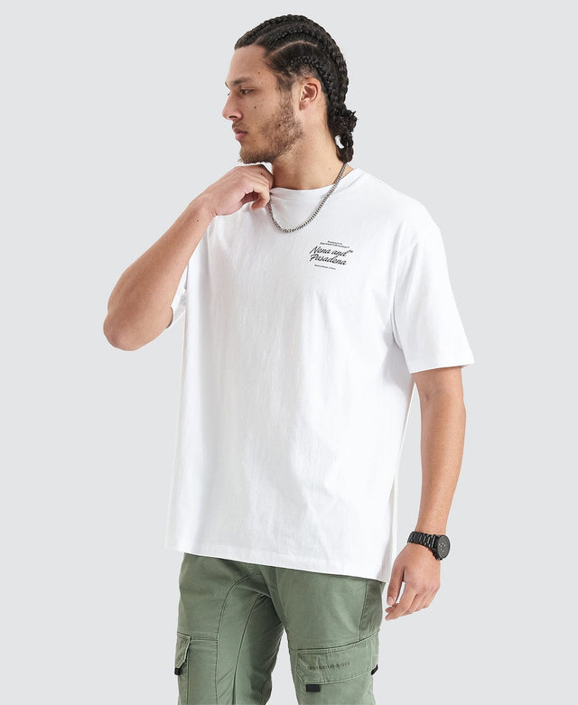 Nena & Pasadena Bouncer Heavy Box Fit Tee - Optical White WHITE