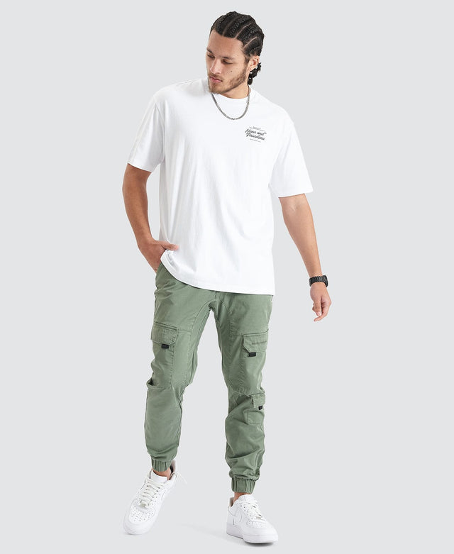 Nena & Pasadena Bouncer Heavy Box Fit Tee - Optical White WHITE