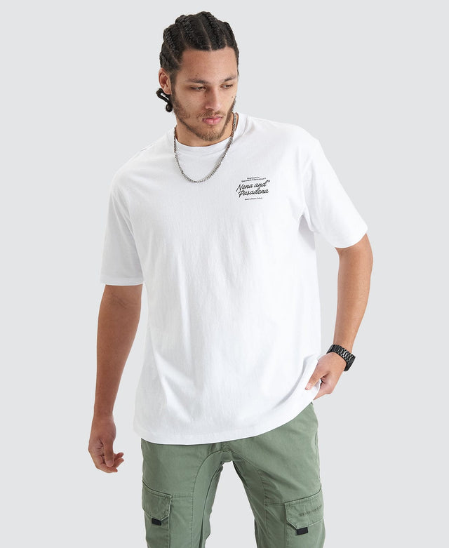 Nena & Pasadena Bouncer Heavy Box Fit Tee - Optical White WHITE