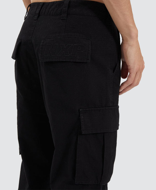 Nena & Pasadena C300 Ripstop Cargo Pant - Black BLACK