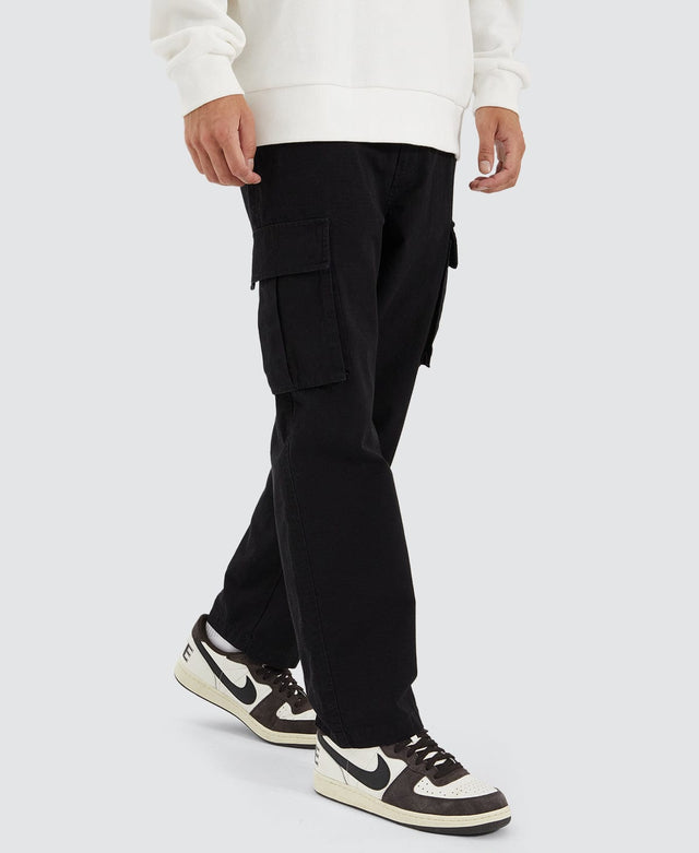 Nena & Pasadena C300 Ripstop Cargo Pant - Black BLACK