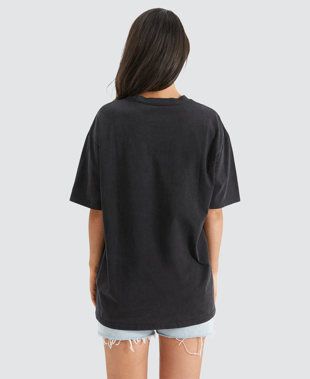 Nena & Pasadena Cincinnati Box Fit Scoop T-Shirt Mineral Black