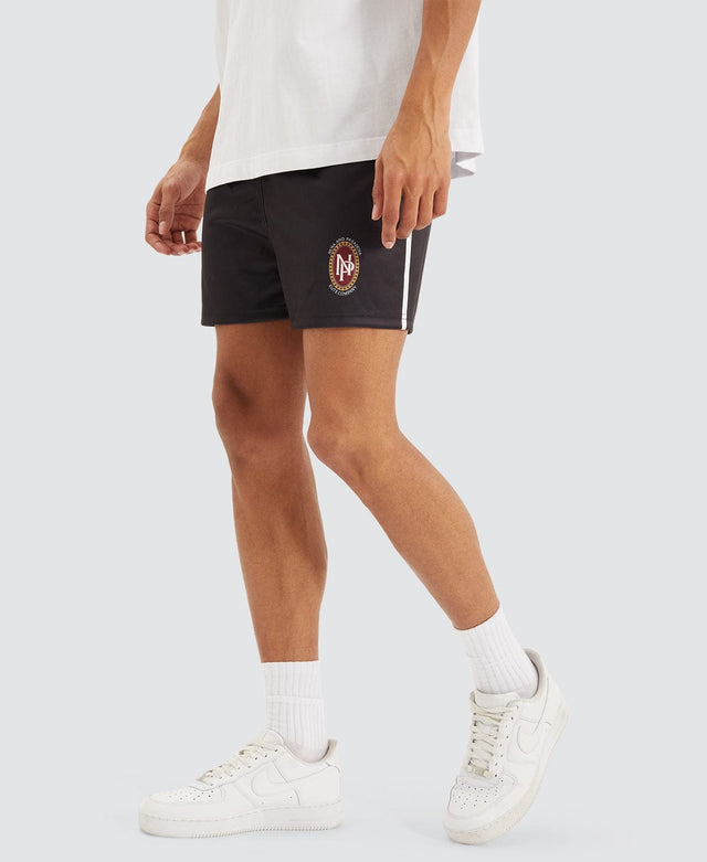 model wears Club Football Shorts Jet Black Shorts Black - image 2