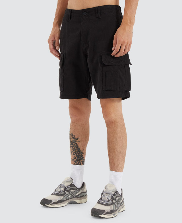 Nena & Pasadena Colby Cargo Shorts - Black BLACK