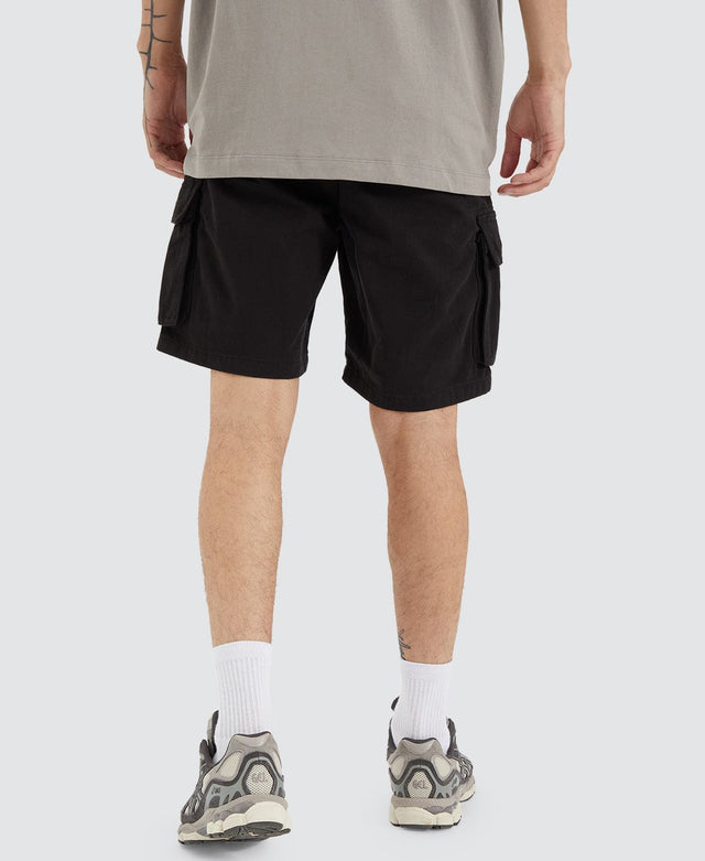 Nena & Pasadena Colby Cargo Shorts - Black BLACK