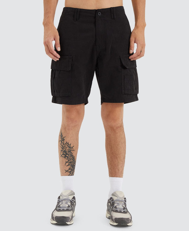 Nena & Pasadena Colby Cargo Shorts - Black BLACK