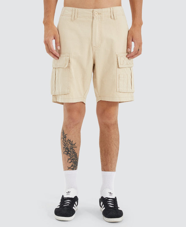 Nena & Pasadena Colby Cargo Shorts - Bone NEUTRAL