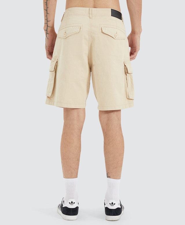 Nena & Pasadena Colby Cargo Shorts - Bone NEUTRAL