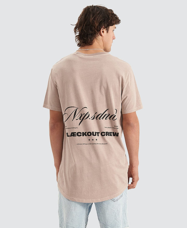 Nena & Pasadena Credence Cape Back T-Shirt Pigment Grey