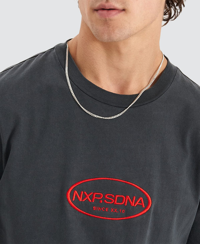 Nena & Pasadena Cycle Relaxed T-Shirt Pigment Anthracite Black