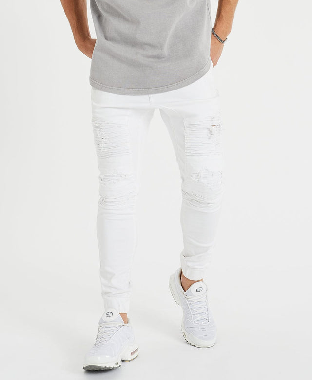 Nena & Pasadena Hell Cat Pants White