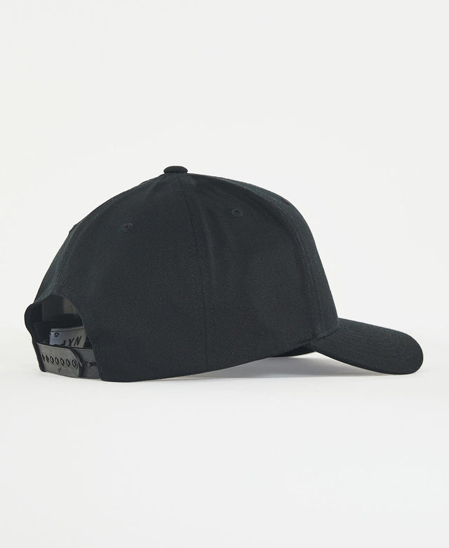 model wears Homage 110 Cap Jet Black Headwear Black - image 3