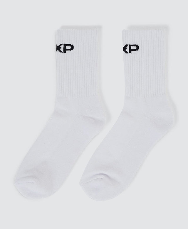 model wears Mercenary 2-Pack Crew Socks Black/White Socks White - image 1