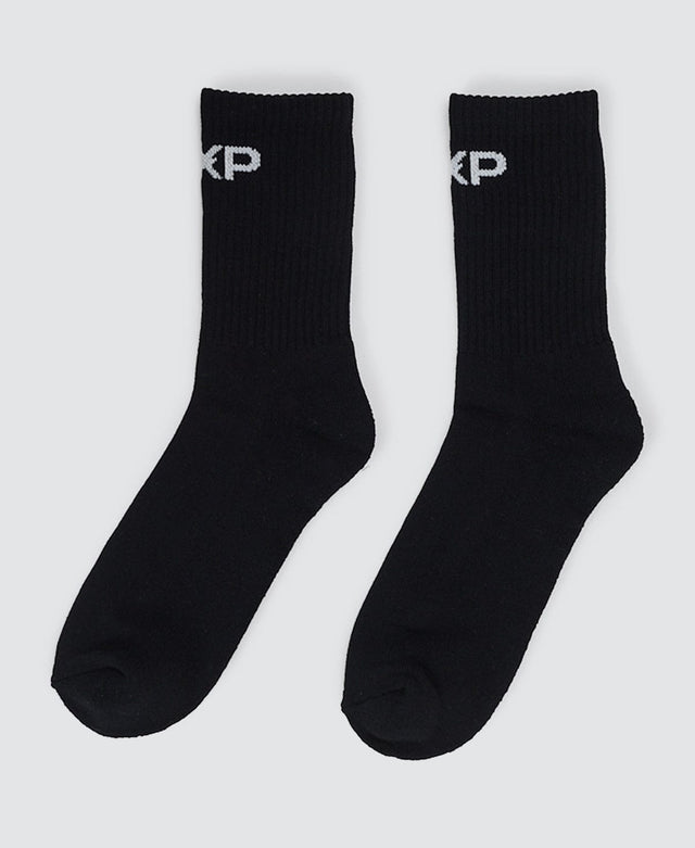 Nena & Pasadena Mercenary 2-Pack Crew Socks Black/White