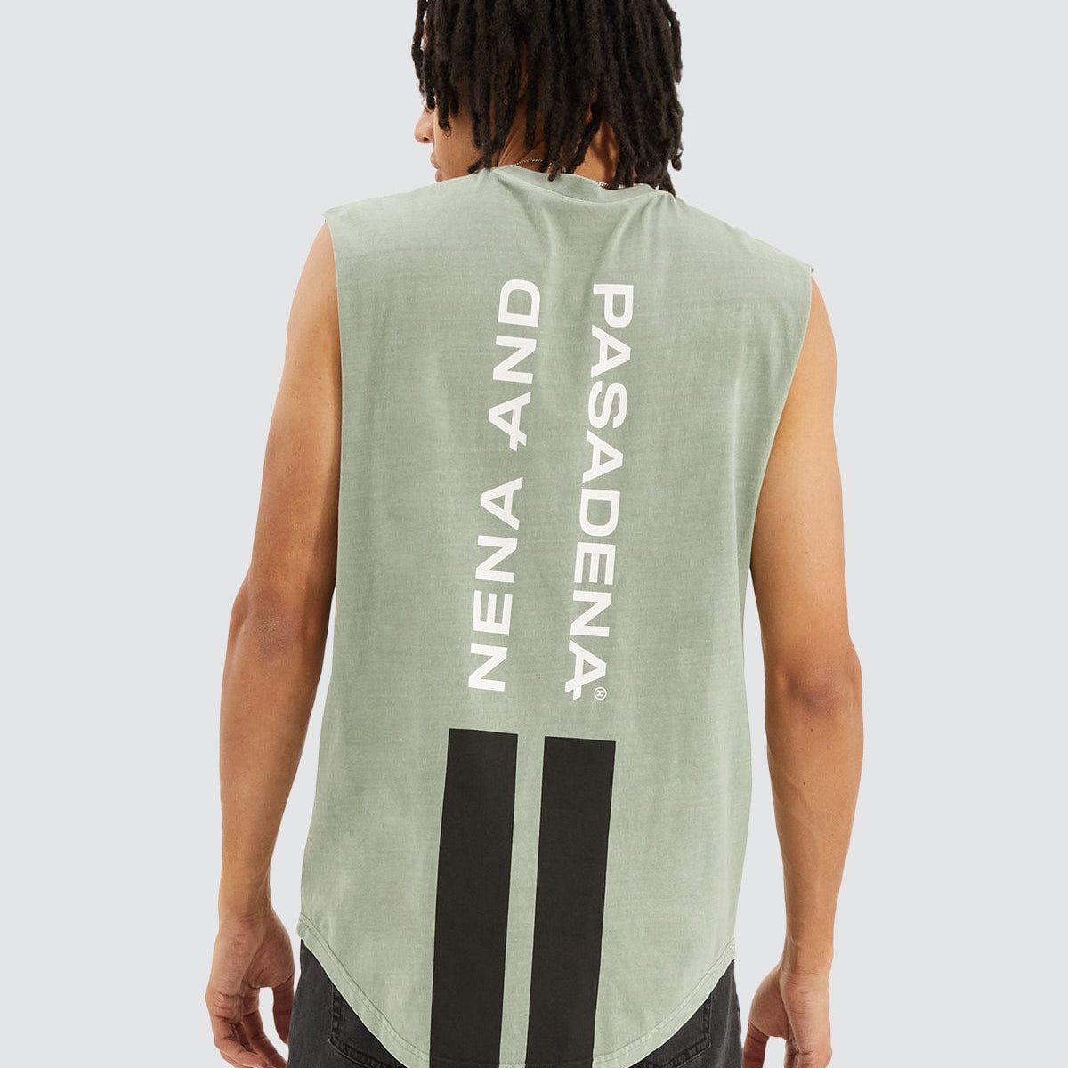 NXP Midnight Dual Curved Muscle Tee in Sage | Neverland – Neverland Store
