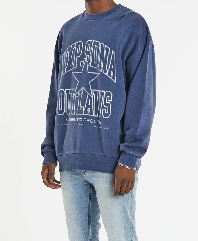 Nena & Pasadena Outlaws Relaxed Jumper Pigment Insignia Blue