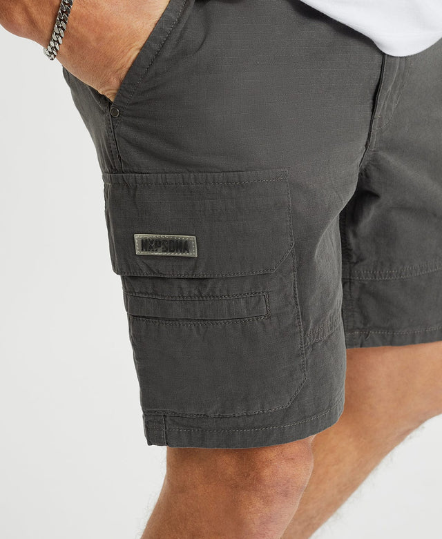 Nena & Pasadena Overland Cargo Short - Charcoal GREY