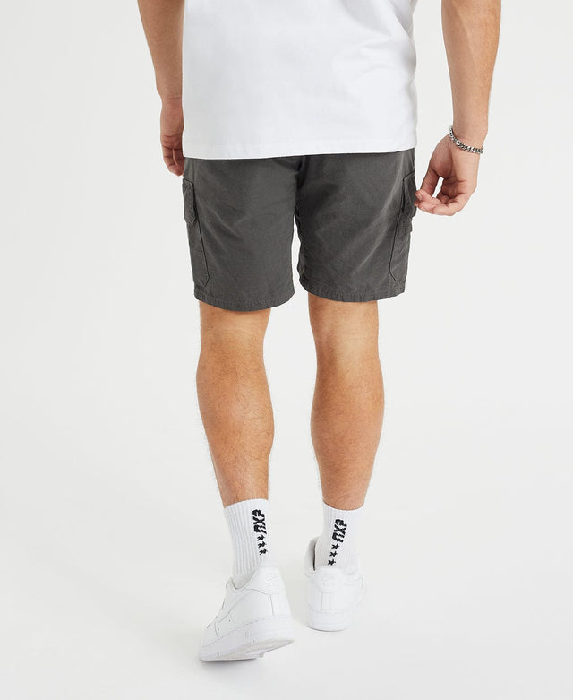 Nena & Pasadena Overland Cargo Short - Charcoal GREY