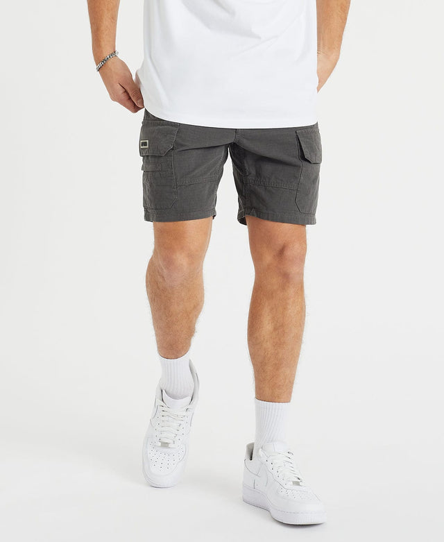 Nena & Pasadena Overland Cargo Short - Charcoal GREY