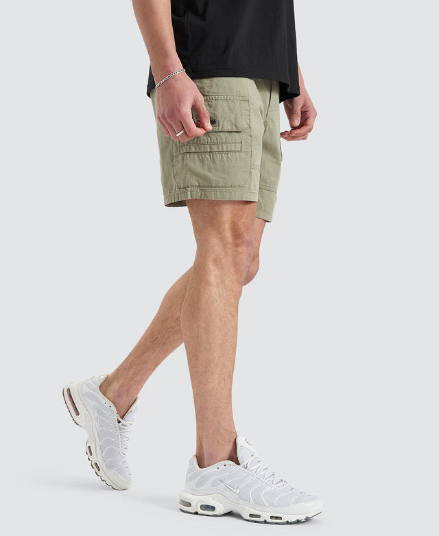 Nena & Pasadena Overland Cargo Short - Sage GREEN