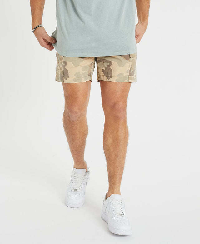 model wears Rampage Cargo Shorts Camo Shorts Camo - image 7
