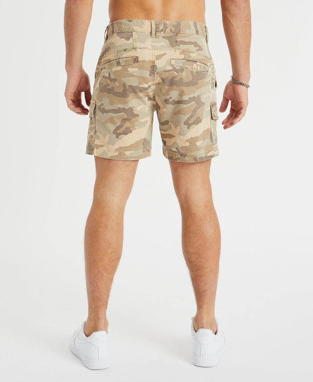model wears Rampage Cargo Shorts Camo Shorts Camo - image 5