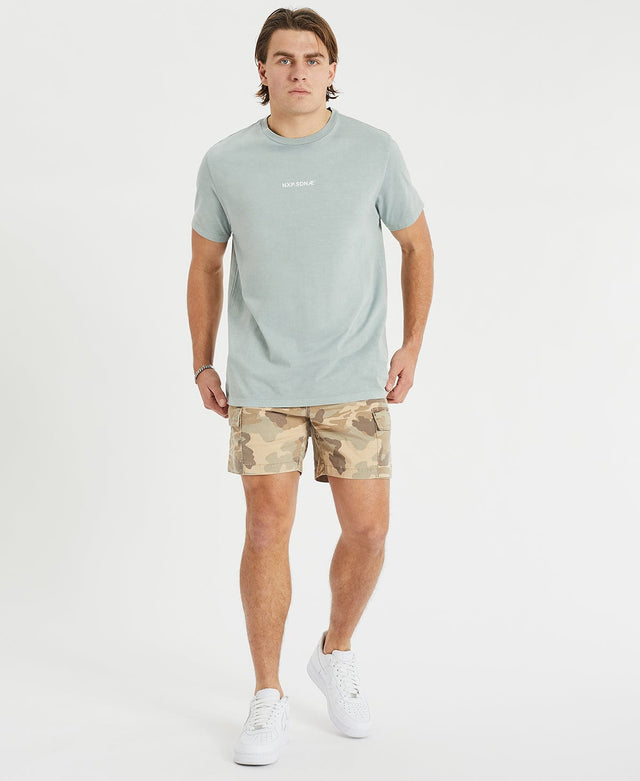 model wears Rampage Cargo Shorts Camo Shorts Camo - image 3