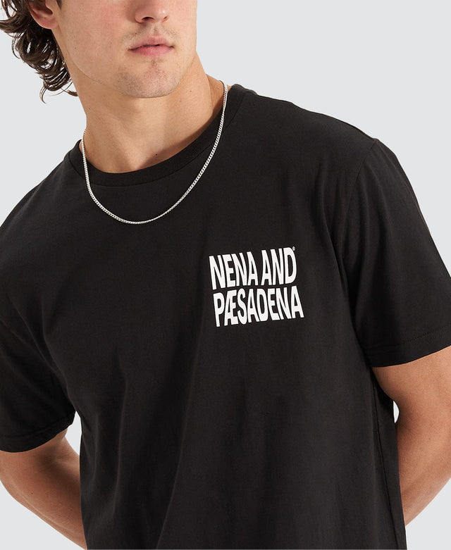 Nena & Pasadena Redeemer Scoop Back T-Shirt Jet Black