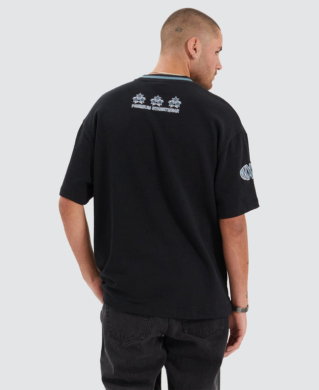 Nena & Pasadena Roadster Heavy Street Fit T-Shirt Anthracite Black